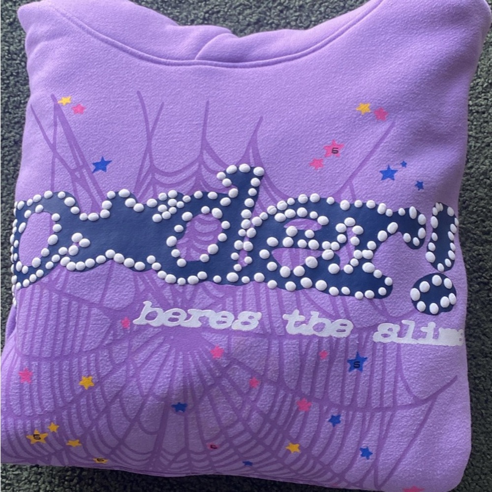 Vibrant Purple Graphic Sweatshirt